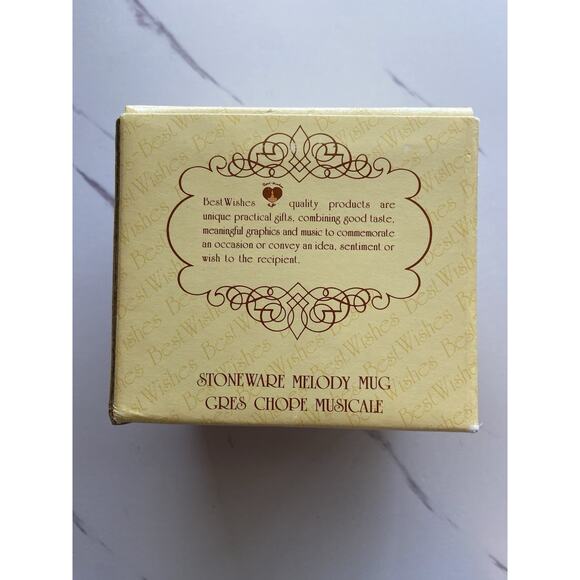 Vintage VTG 1986 Musical Stoneware Melody Mug SWEETHEART Coffee Tea Best Wishes - Picture 15 of 16